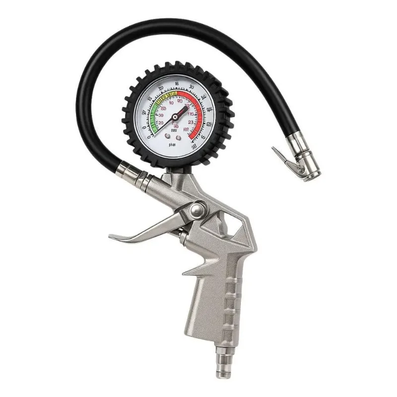 Calibrador De Pneus Profissional Com Manômetro 220 1/4