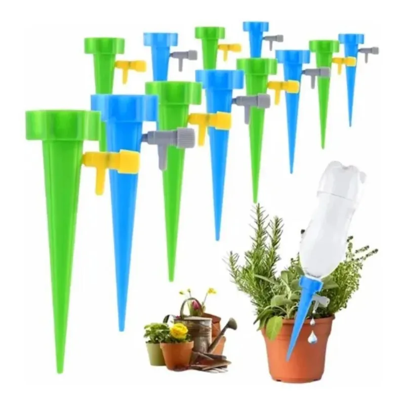 Kit 12 Gotejador Automático Acoplável Garrafa Pet Plantas