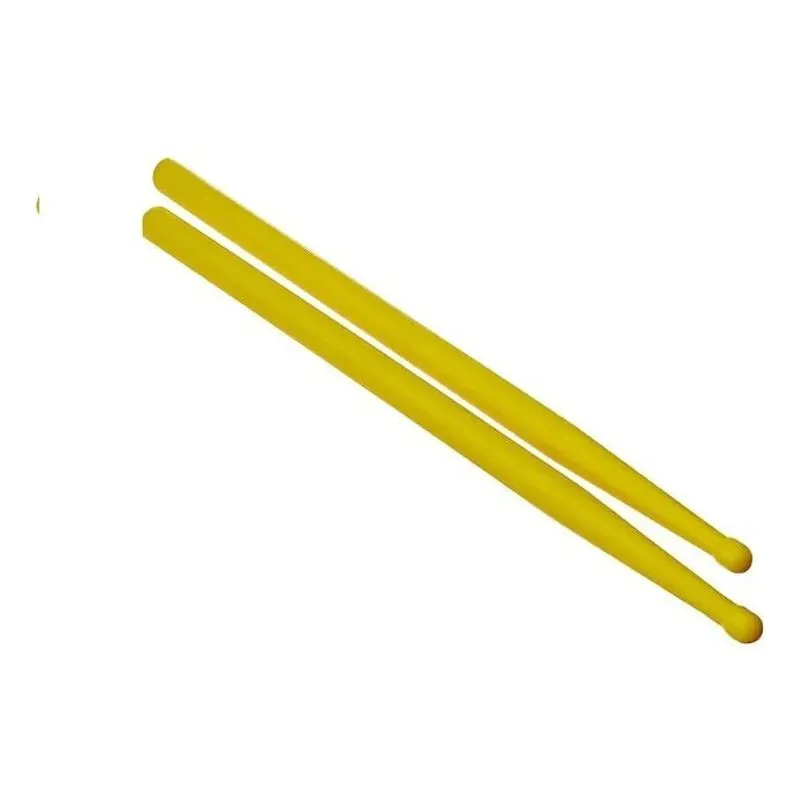3x Baqueta Bateria Infantil (par) Cor Amarelo Tamanho 27