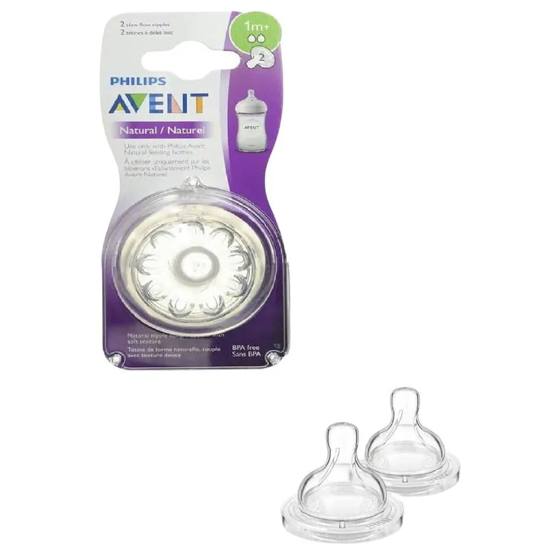 Bico Mamadeira Avent Pétala Nº- 1m+ 2unidades-importado