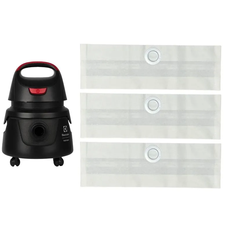 Kit 03 Refil Saco Coletor p/Aspirador Electrolux Hidrolux awdfs Compatível Descartável Resistente