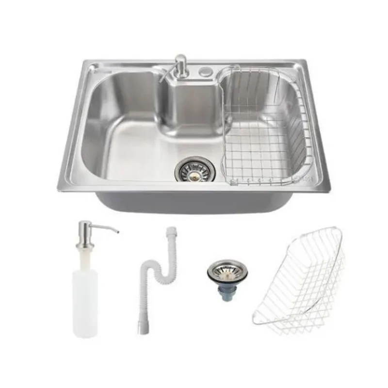 Cuba Cozinha Pia Gourmet Aço Inox Luxo Acessórios 60X42Cm