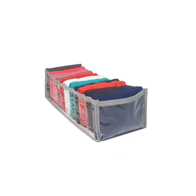 Organizador De Gavetas Colmeia Cinza 10 Nichos 14,5x10x34