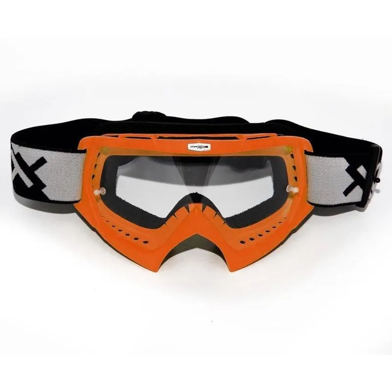 Oculos mattos racing combat laranja cristal transparente