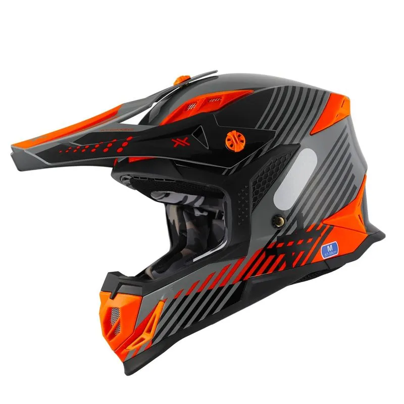 Capacete trilha mattos racing atomic laranja cinza tam 58