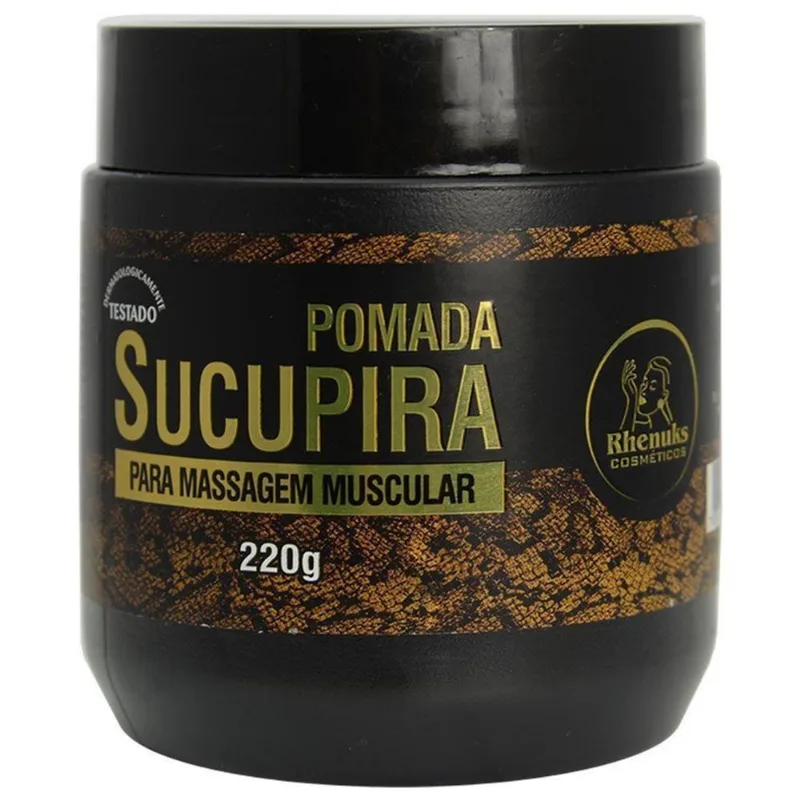 Kit Com 3 Pomada Massageadora Sucupira 220G Cada Rhenuks