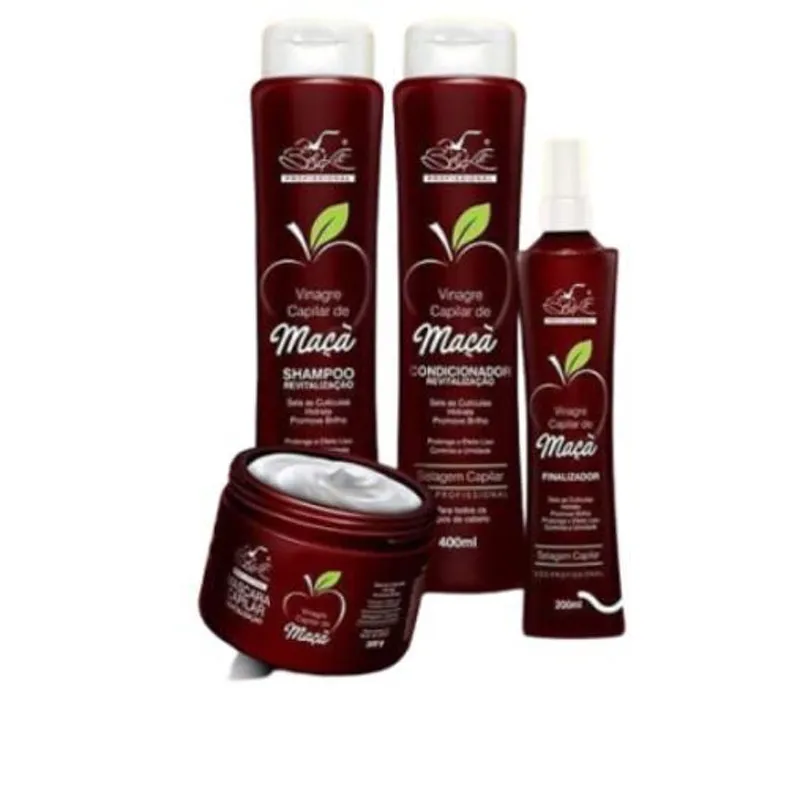Capilar Vinagre De Maça Belkit 4 Unidades Cada 3 Kit