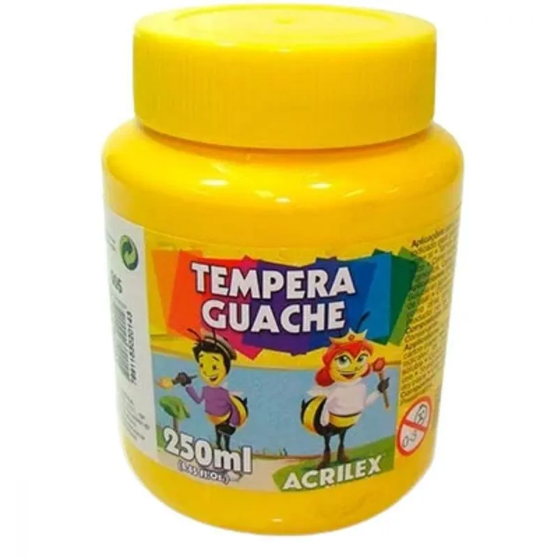 Tinta Guache Amarelo 250ml Acrilex