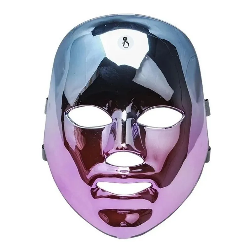 Máscara Led 7 Cores Recarregável Estética Facial Degradê