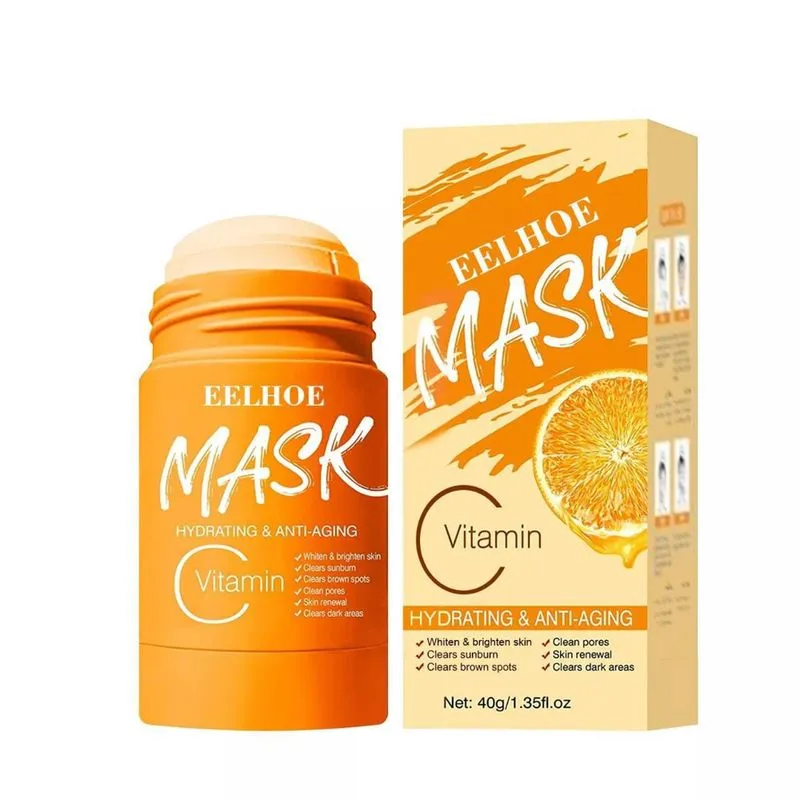 Máscara Facial Vitamina C Hidratante Anti Idade Limpeza Pele