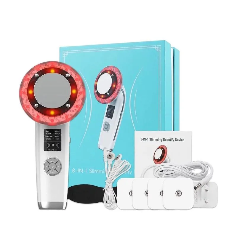Massageador Ems Tens 8 Em 1 Aparelho De Estética Corpo Face