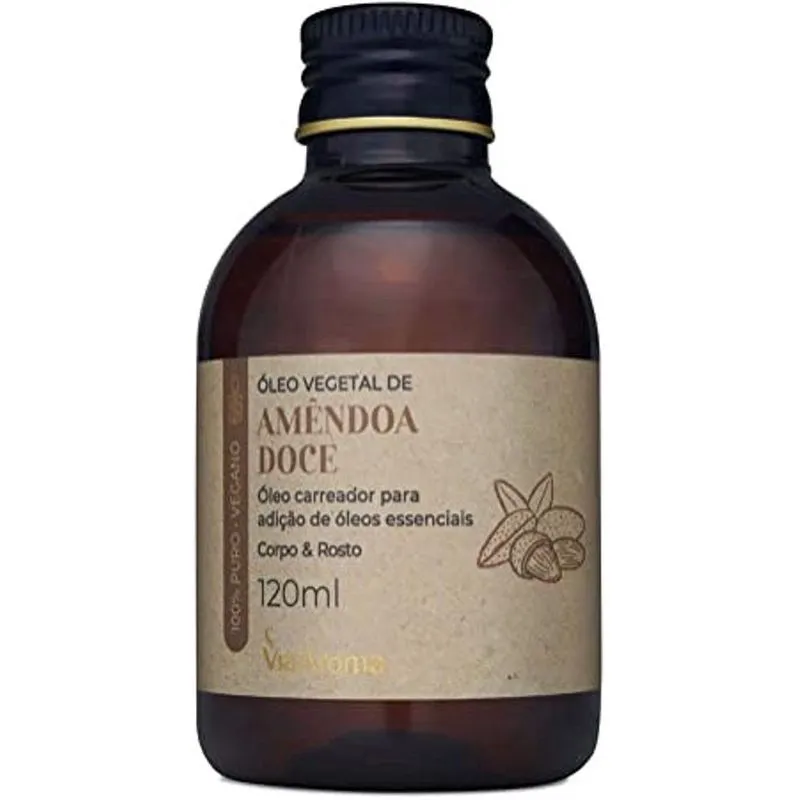 Óleo Vegetal Amêndoa Doce Via Aroma - 120Ml