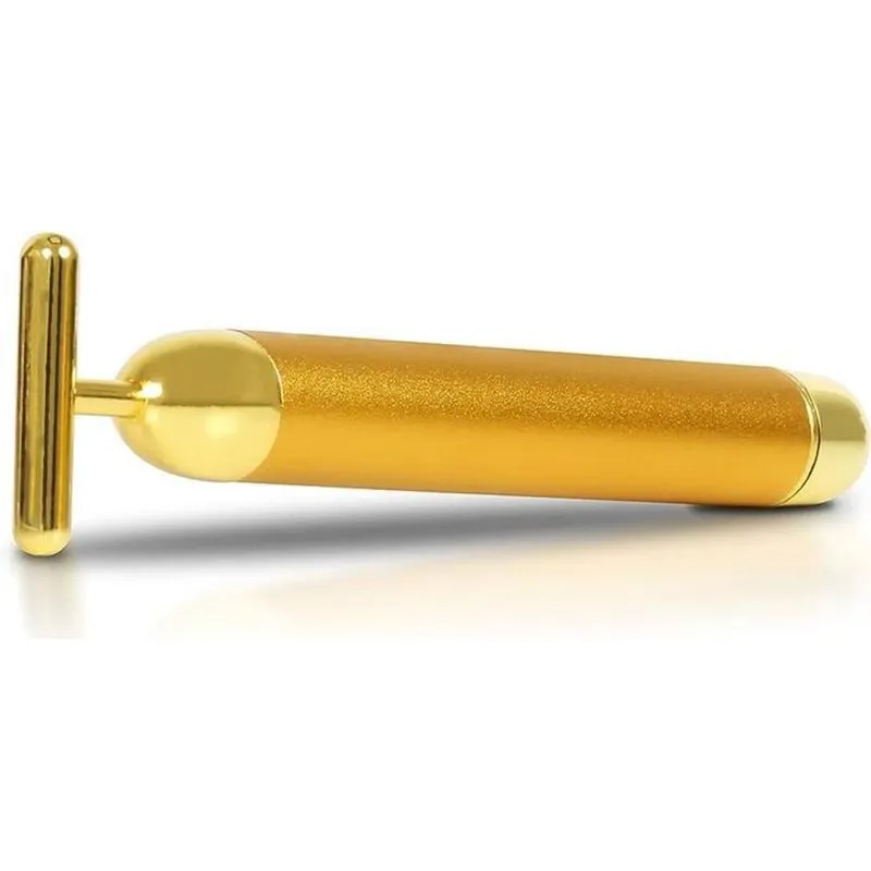 Massageador Facial Eletrico Gold 24k - Massagem Eficaz