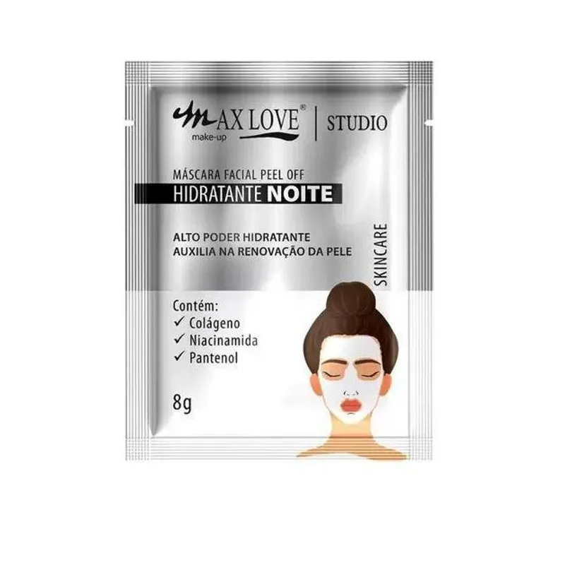 Mascara Facial Peel Off Hidratante Noite Max Love