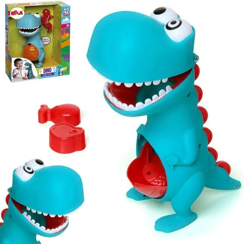 3x Brinquedos Bebe Boneco Dino Papa Tudo Educativo Infantil