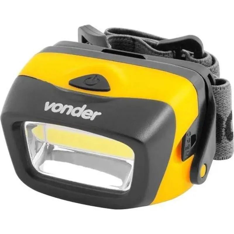 3x Lanterna De Cabeça Led Cob Lcv 120 Lúmens Capacete Vonder
