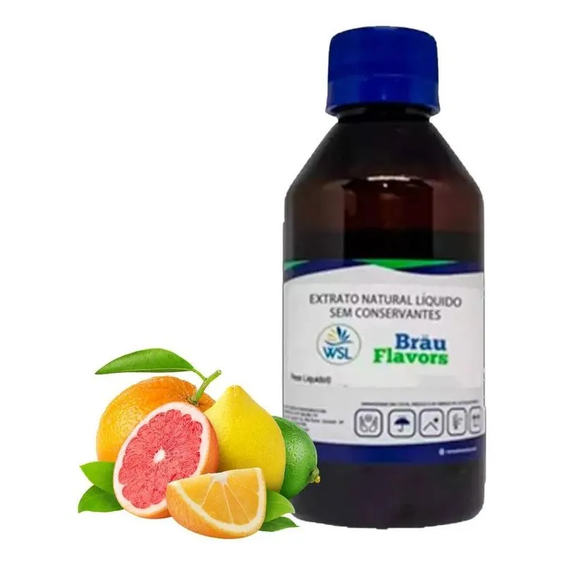 3x Extrato Natural Fruta Mix De Laranja - Bru Flavors 50g