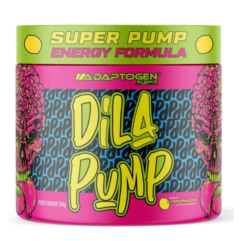 Pré Treino sem Cafeína Dila Pump 150g - Glicerol