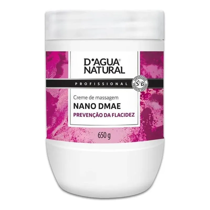 Creme De Massagem Nano Dmae 650g Dagua Natural Tipo De Embal