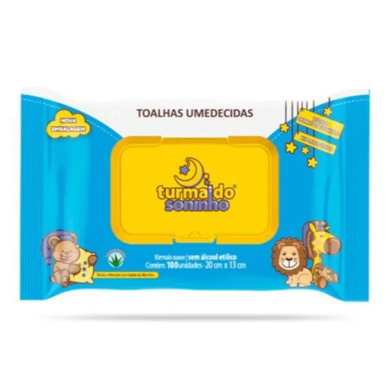 Kit 2 Lencinhos Umedecidos Turma Do Soninho - 100 Folhas