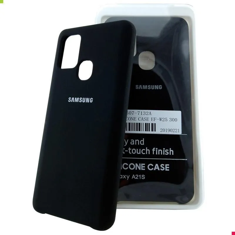 Capinha Aveludada Celular Samsung A21s Soft Touch Hard Preta