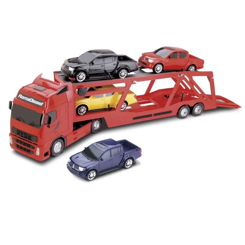 Roma Diesel Rx Cegonheira Vermelho Infantil Roma Brinquedos