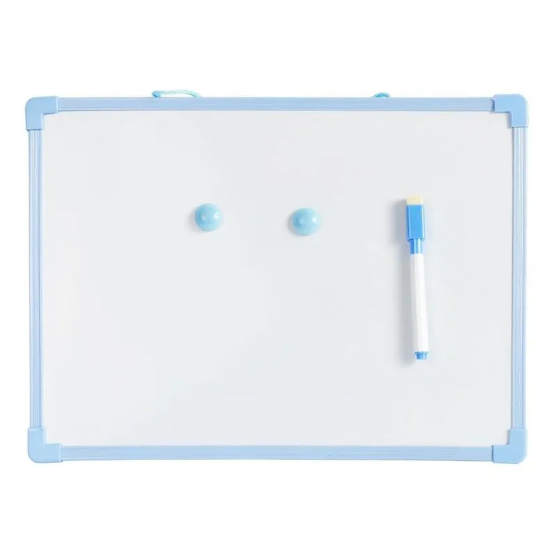 Lousa Escolar Branca 23x15 Cm Didática Magnética Com Moldura