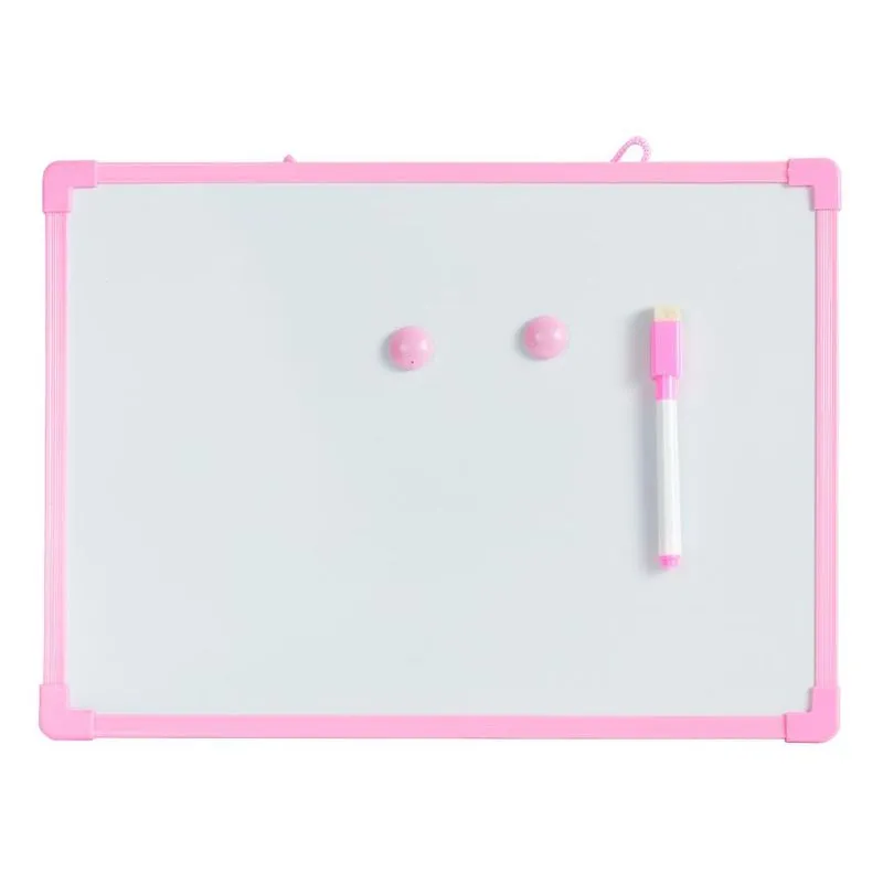 Quadro Branco 23x15 Didático Brinquedos Infantil Menina Rosa