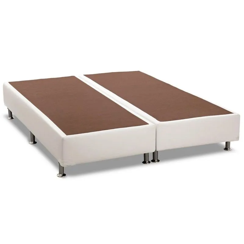 Cama Box Base King Universal Courano White (186x198x20) - Ortobom