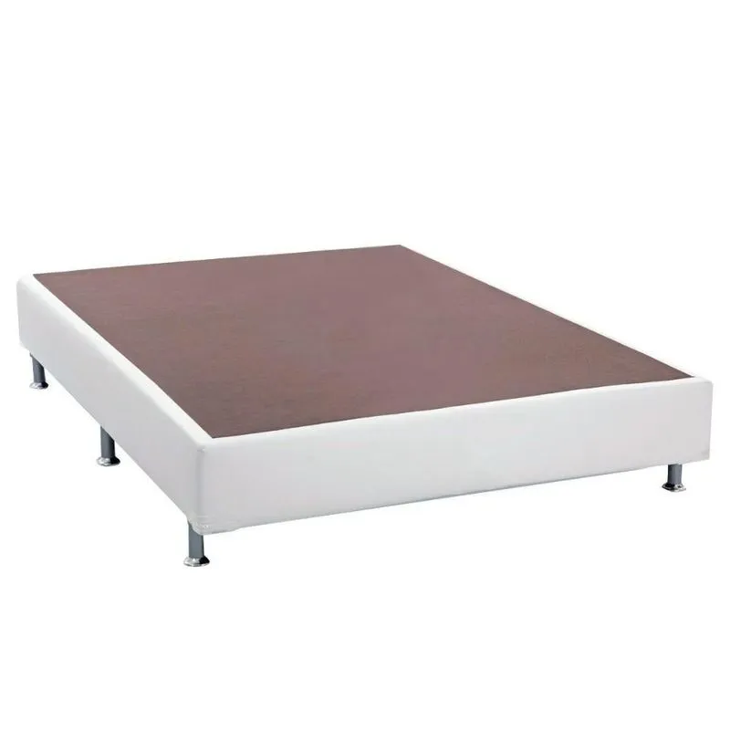 Cama Box Base Casal Americana Courano White (138x188x23) - Ortobom