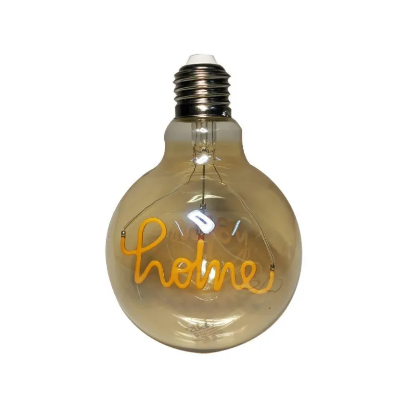 Lampada Led Vintage Mensagem 4W Home Branco Quente 110v
