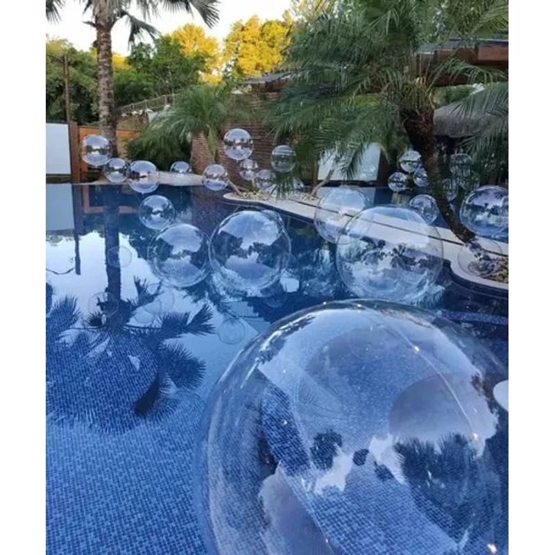 10 Unidades Balão Bubble - 24 Polegadas - 60 Cm - Cristal