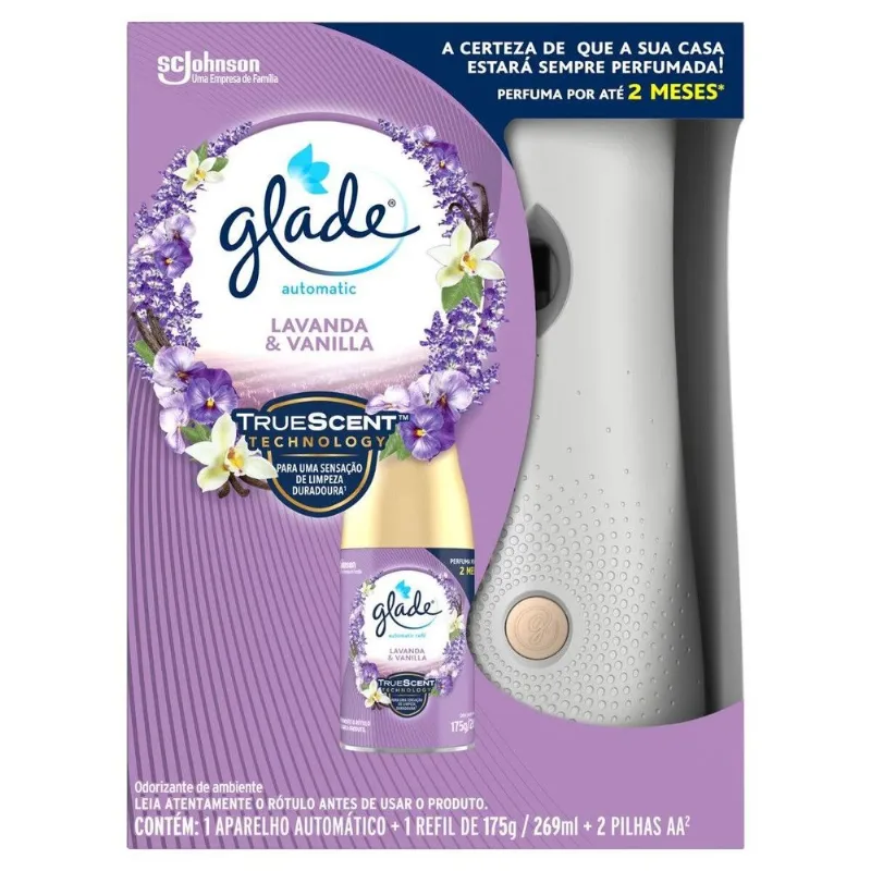 Aparador Odorizador Glade Automatic Lavanda E Vanilla 269ml APAR ODORIZADOR GLADE 269ML LAVANDA E VA