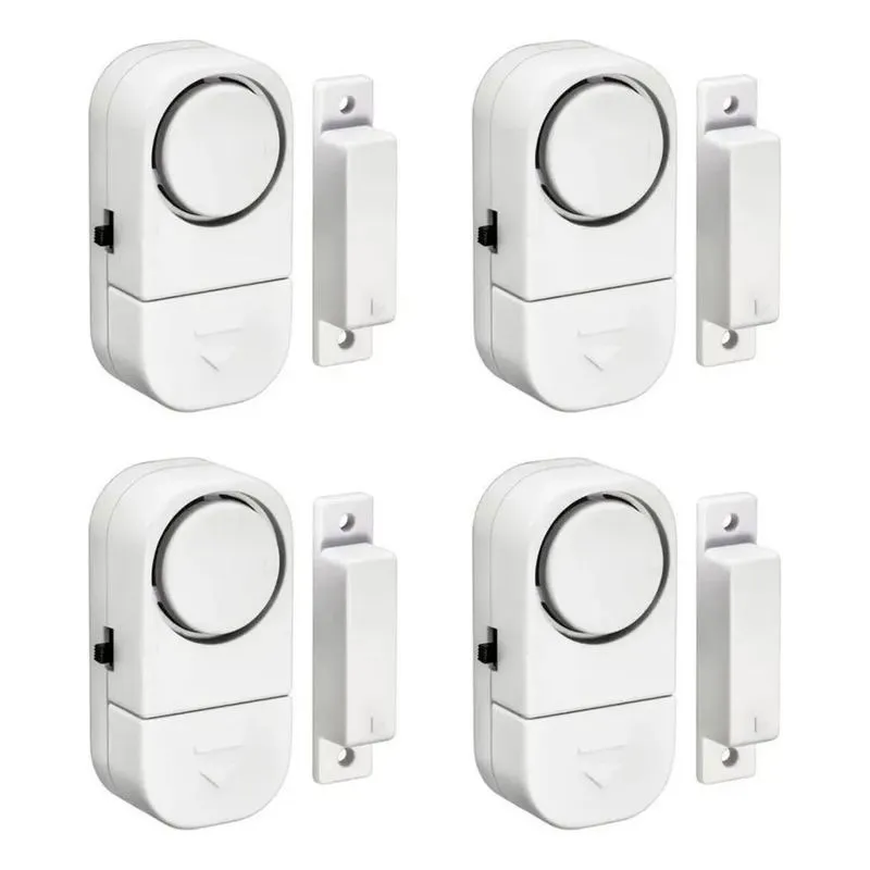 3x Kit 04 Alarme Sonoro Invasão Residencial Porta Janela Por