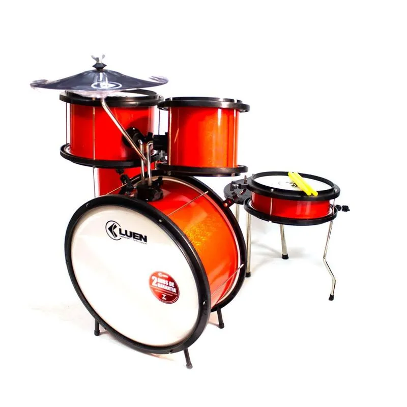 Bateria Infantil Luen Pop Vermelha