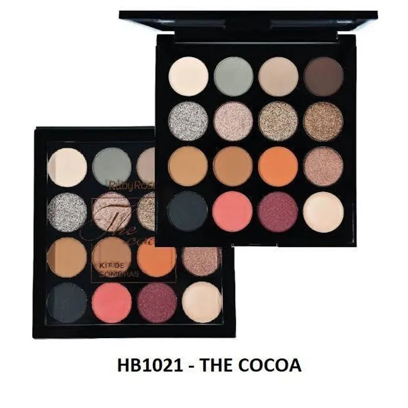 10 Paletas De Sombra Ruby Rose Atacado Barata Matte Colorida