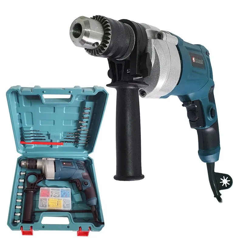 Furadeira Parafusadeira Impacto 820w Maleta E 85 Acessórios