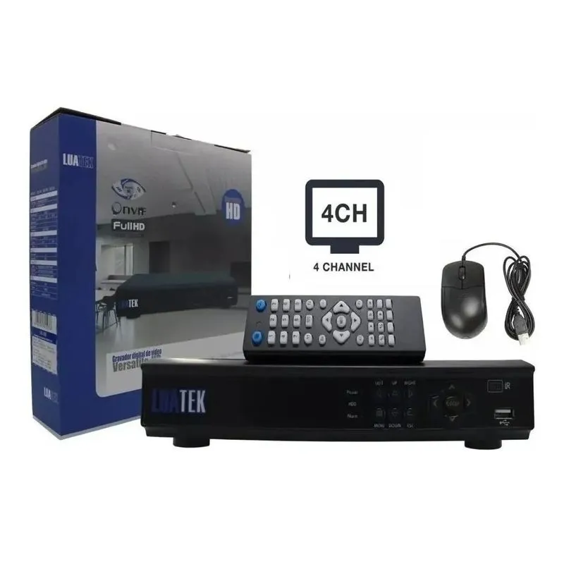Gravador Digital Vídeo Circuito Int Hd 4 Ch Cftv Dvr