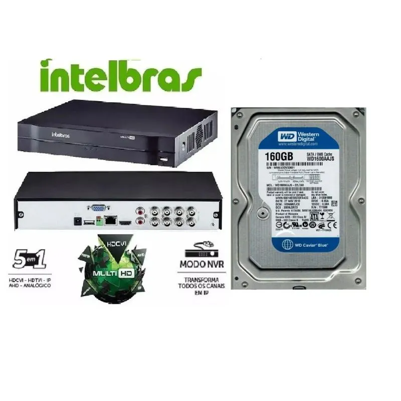 Dvr Mhdx Full Hd 8 Canais C/Hd