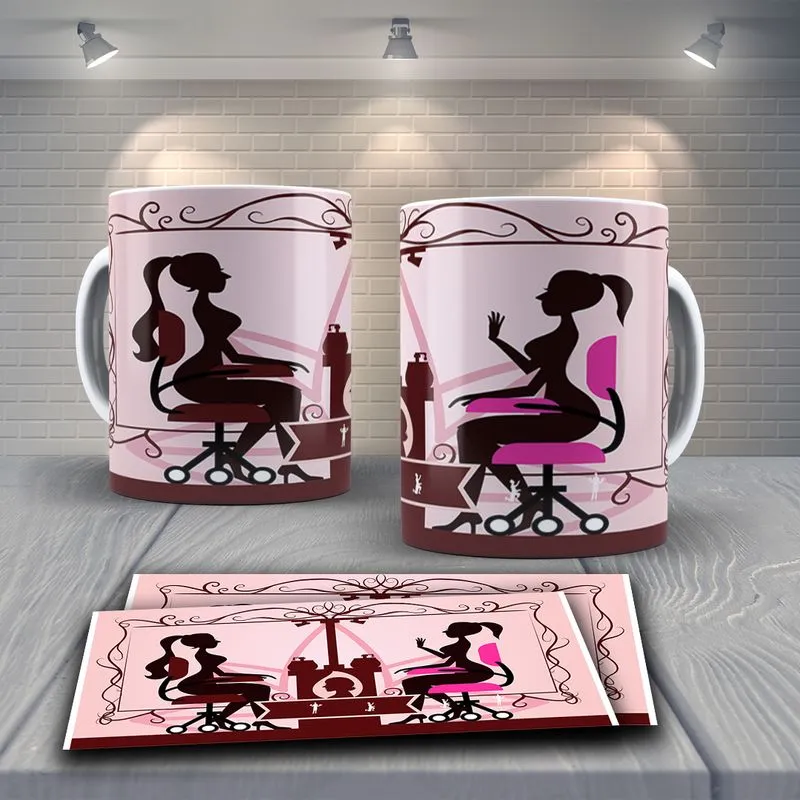 Caneca Profissões Manicure Mod 1
