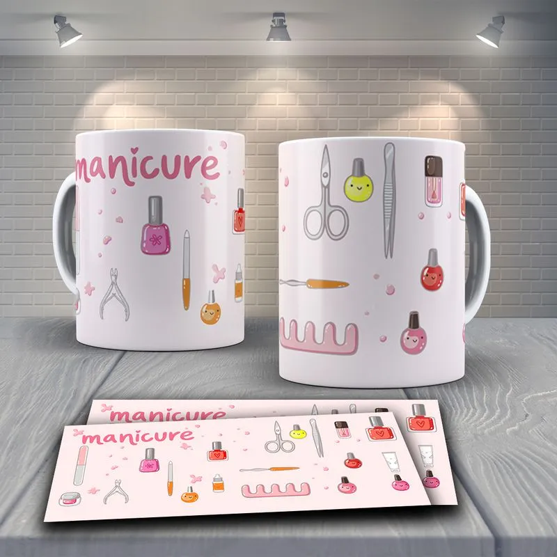 Caneca Profissões Manicure Mod 7