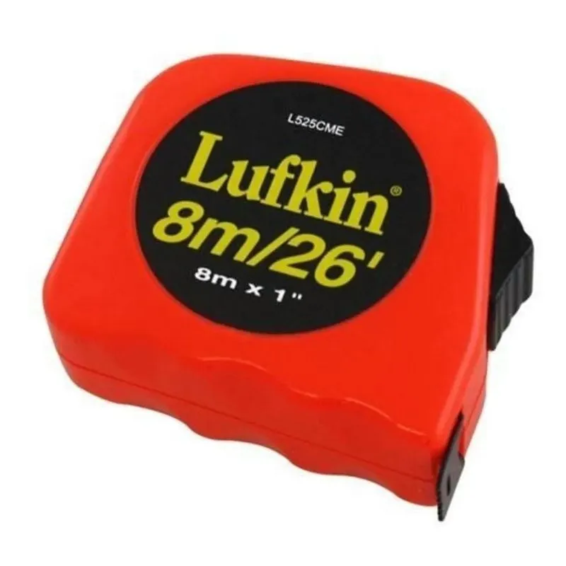 3x Trena Lufkin 8m Caixa Reforçada Em Abs Com Trava Fita 1 P