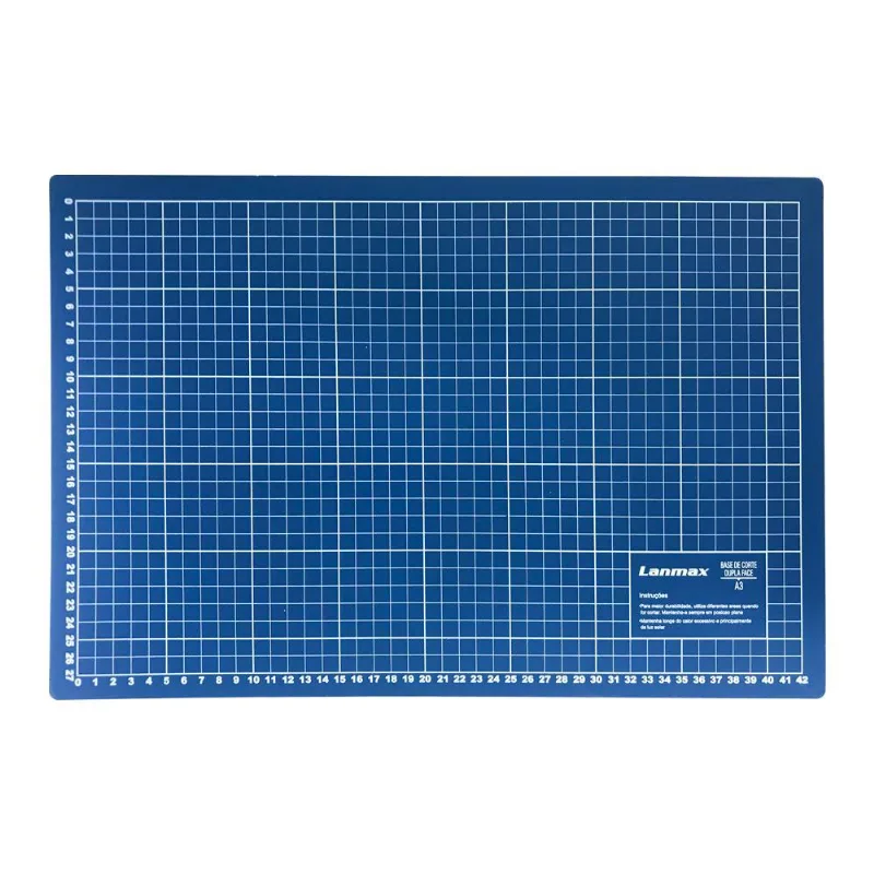 Base Placa Mesa De Corte A3 45x30 Azul Dupla Face Patchwork
