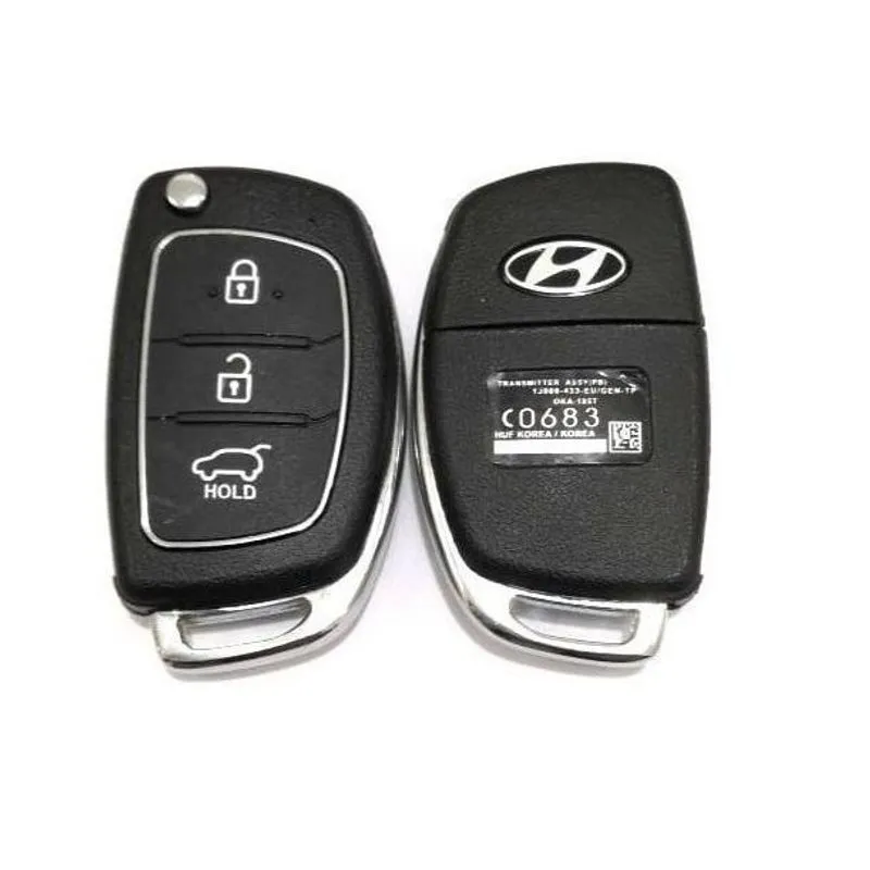 Carcaça Chave Canivete Hyundai 2 Botões + Hold Hb20