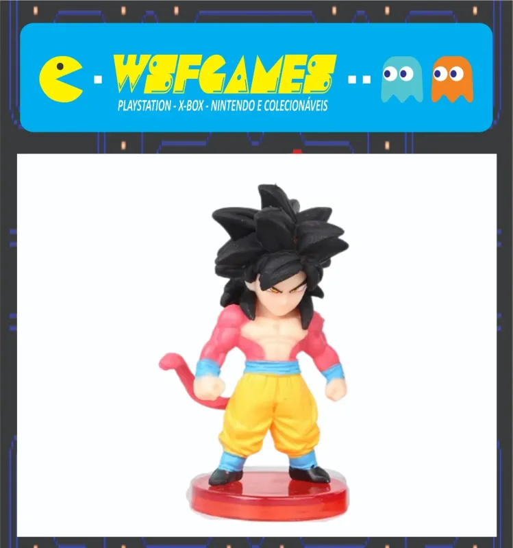 ACTION FIGURE DRAGON BALL GOKU SUPER SAIYAJIN 4 7CM - BONECOS MINIATURA - BRINQUEDO