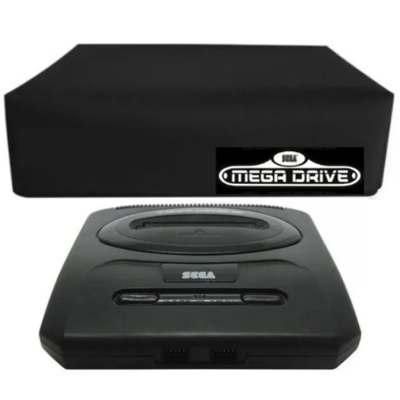 CAPA PROTETORA PARA MEGA DRIVE 3 - ANTI POEIRA PÊLOS IMPERMEÁVEL PRETA GORDURA MARESIA