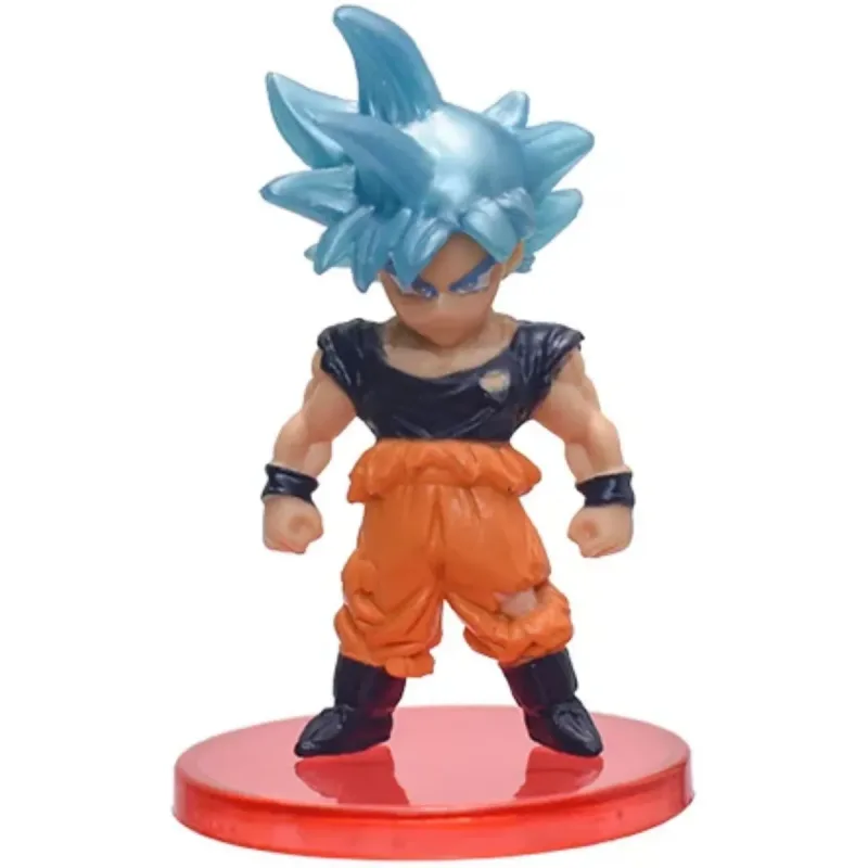 Goku Ultra Instinct Blue Hair 7cm - Boneco Miniatura Action Figure Dragon Ball Z Super GT
