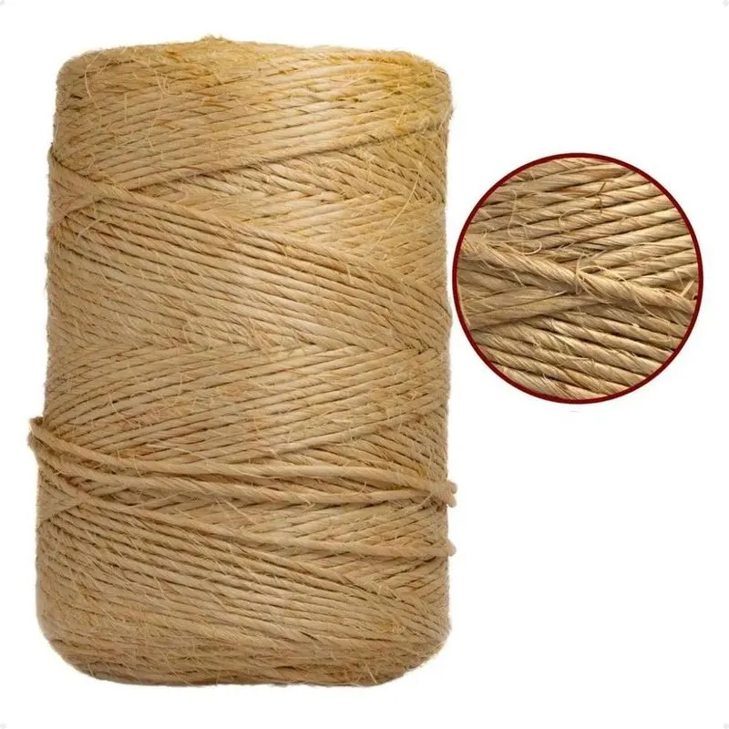 3x Barbante Sisal 3mm Rolo 300 Metros Artesanato Decoração