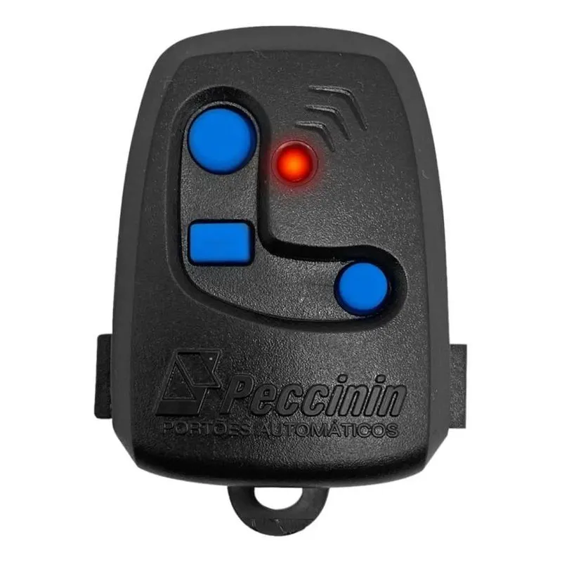 Controle Remoto Portão Preto 3 Teclas Nice - Peccinin Preto