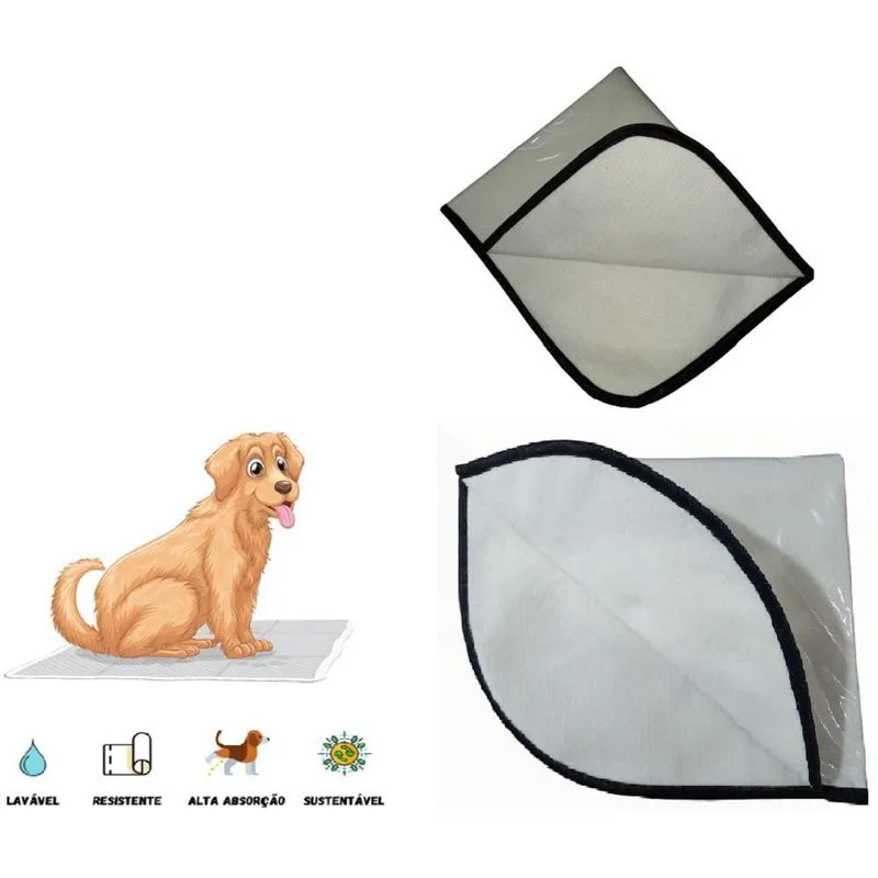 Tapete Higiênico Lavável M, 04 Un, Sanitário Canino/ Caes